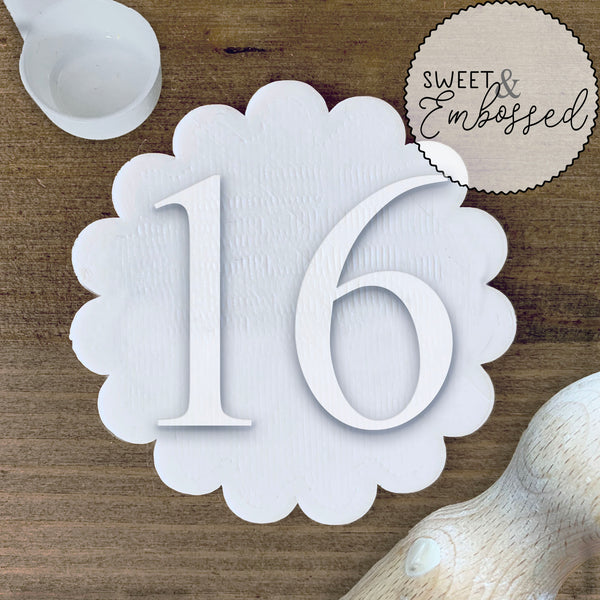 Number 16 - Cookie Stamp Embosser