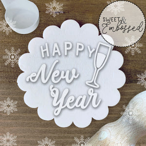 Happy New Year - Cookie Stamp Embosser