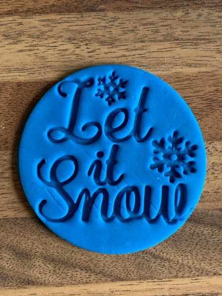 Let it Snow - Cookie Stamp Embosser