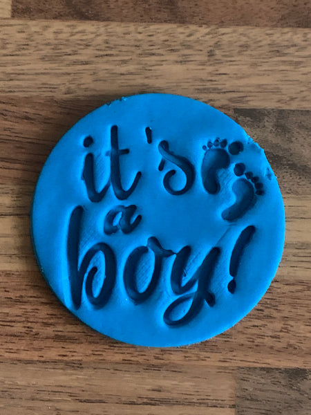 It's a Boy - Cookie Stamp Embosser