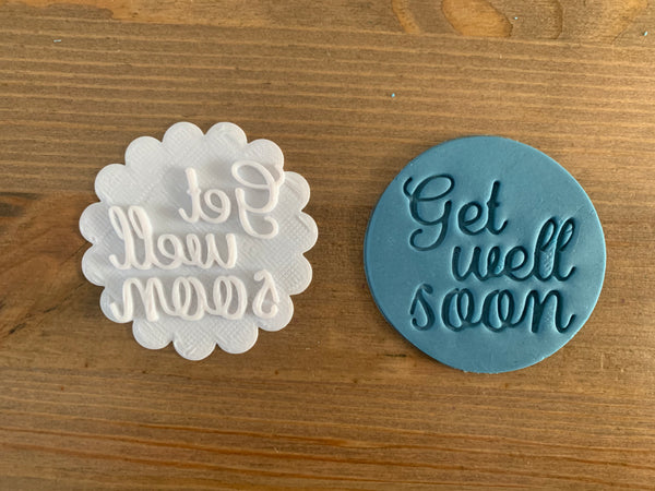 Get Well Soon - Cookie Stamp Embosser