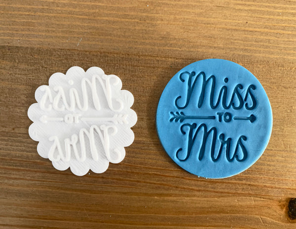 Miss to Mrs - Cookie Stamp Embosser