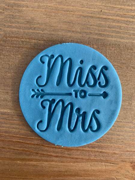 Miss to Mrs - Cookie Stamp Embosser