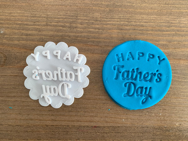 Happy Father's Day - Cookie Stamp Embosser