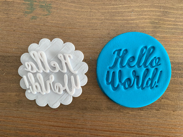 Hello World - Cookie Stamp Embosser