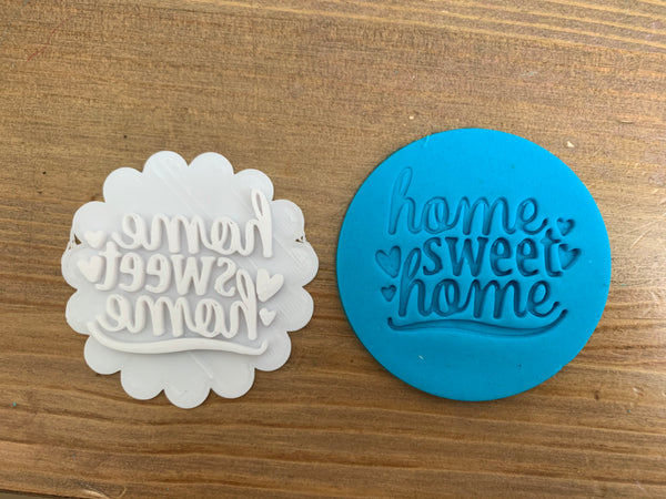 Home Sweet Home - Cookie Stamp Embosser