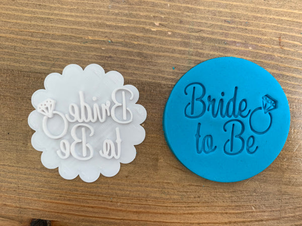 Bride to Be - Cookie Stamp Embosser