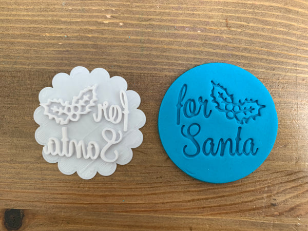 For Santa - Cookie Stamp Embosser