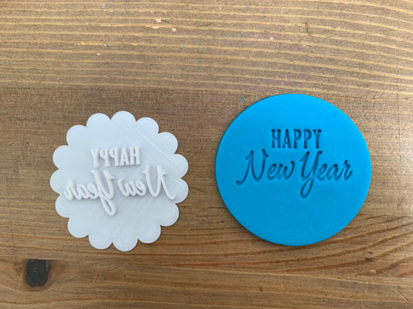 Happy New Year #2 - Cookie Stamp Embosser