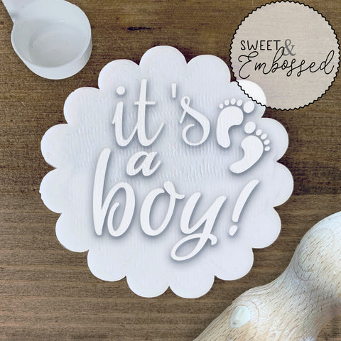 It's a Boy - Cookie Stamp Embosser