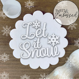 Let it Snow - Cookie Stamp Embosser